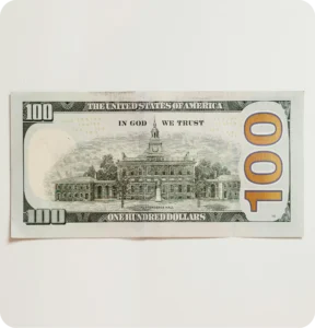 Comparison chart showing how the buying power of $100 in 2015 has fallen by 2025 due to inflation.